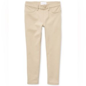 Girls Uniform Ponte Knit Pull-On Jeggings - Sandy - Slim Fit!